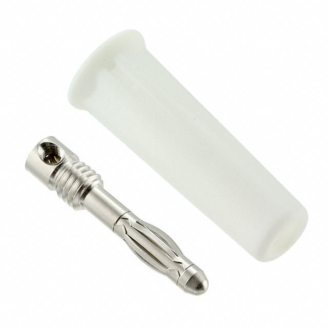 【CT2011-9】CONN BANANA PLUG SLDRLESS WHITE