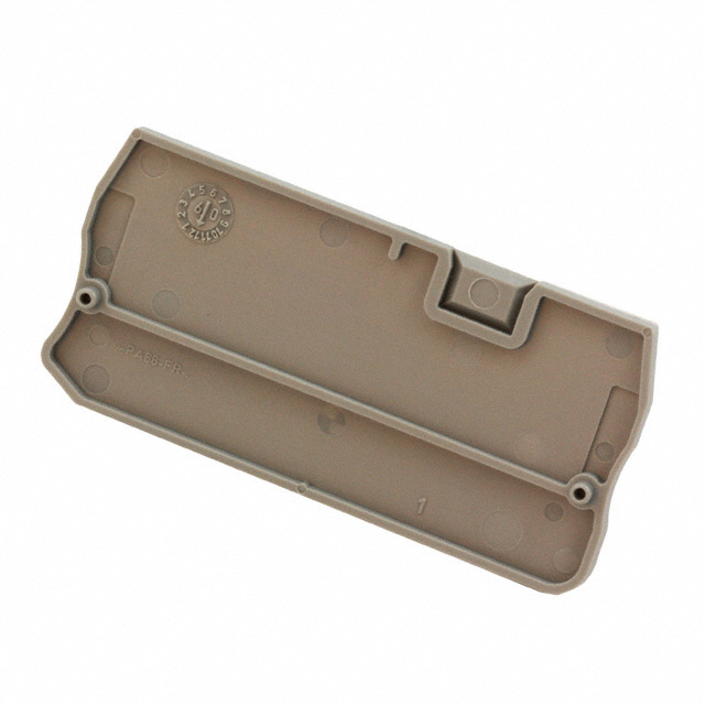 【3030488】CONN TERM BLK END PLATE GRAY