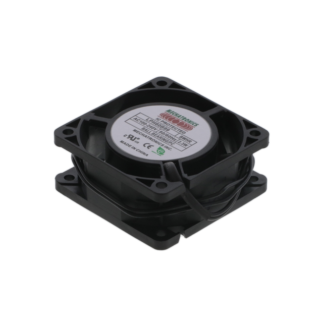【LPH60B99-BWHR-PC】EC FAN AXIAL 60 X 60 X 25MM W/PA