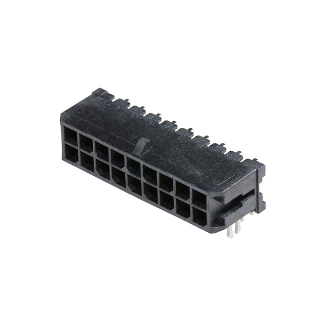 CONN HEADER R/A 18POS 3MM【0430451822】