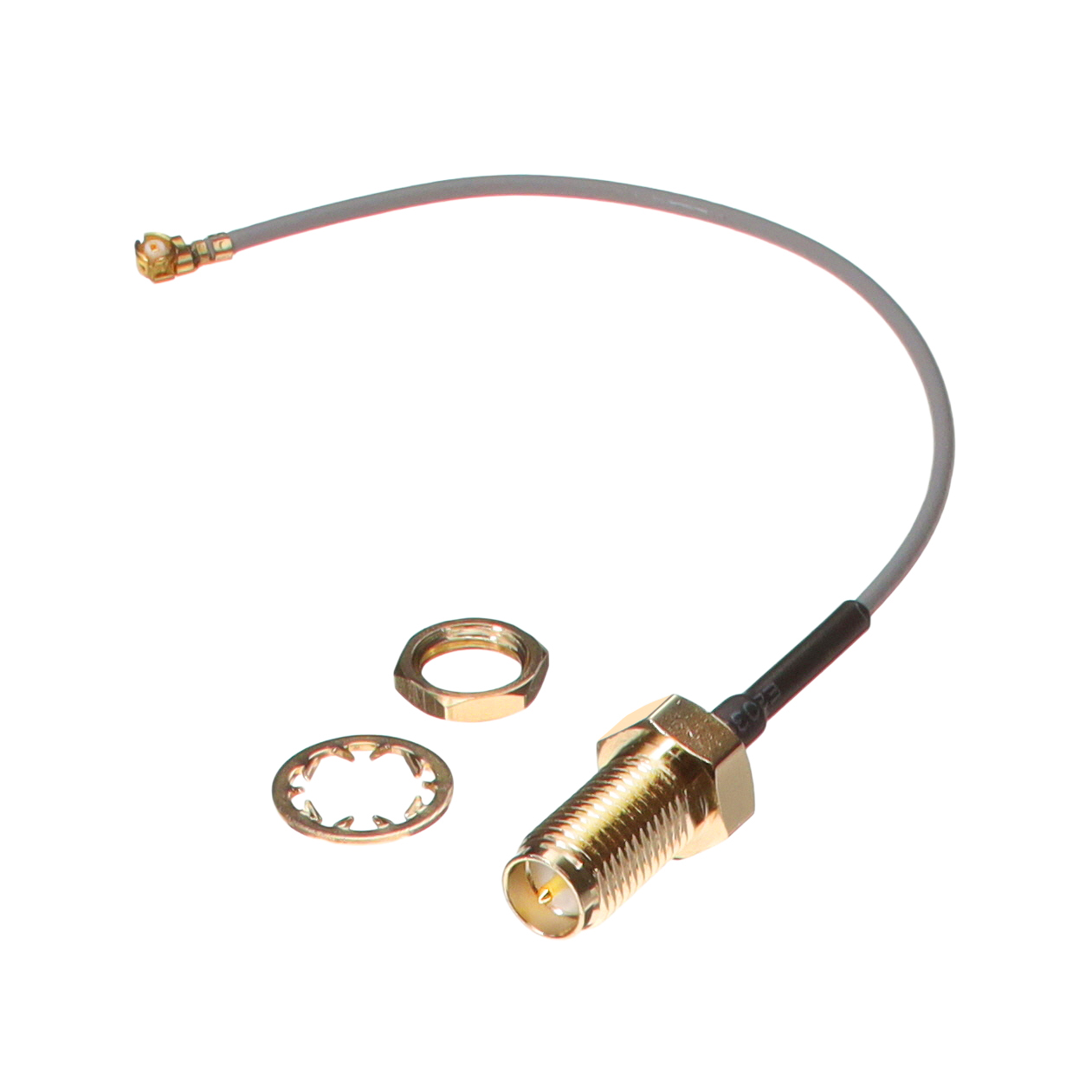 【CAB.6174】I-PEX MHFI(U.FL) TO RP-SMA(F) JA[バッグ]