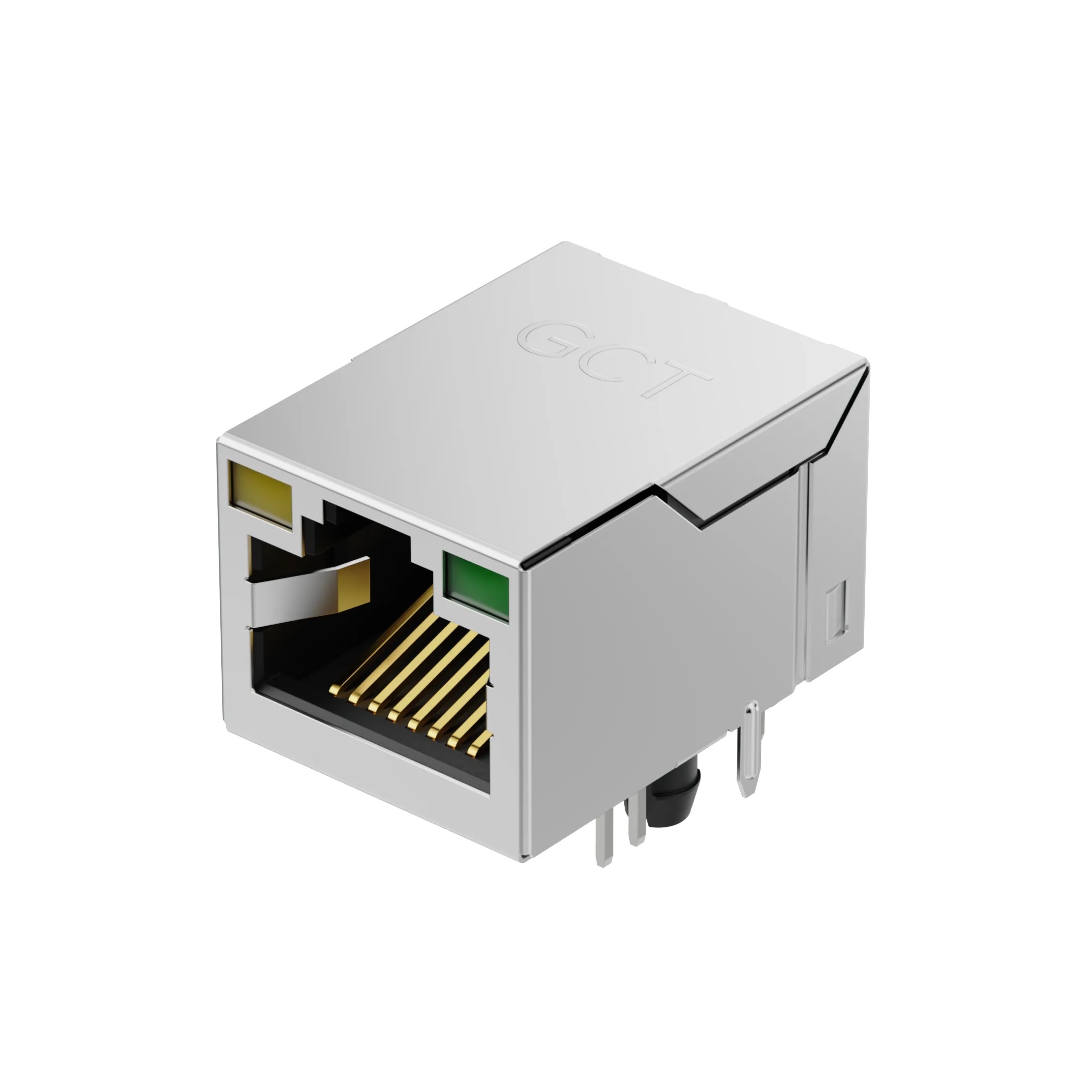 【MGB005-1CF1B002H】RJ45 MODULAR JACK SINGLE PORT RA