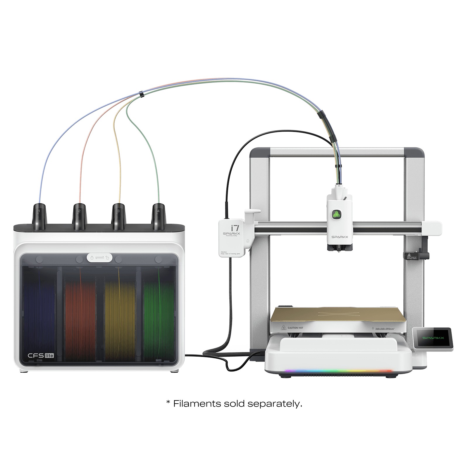 【SPARKX I7 COLOR COMBO 3D PRINTER】BEGINNER-FRNDLY, 50% LESS -WASTE