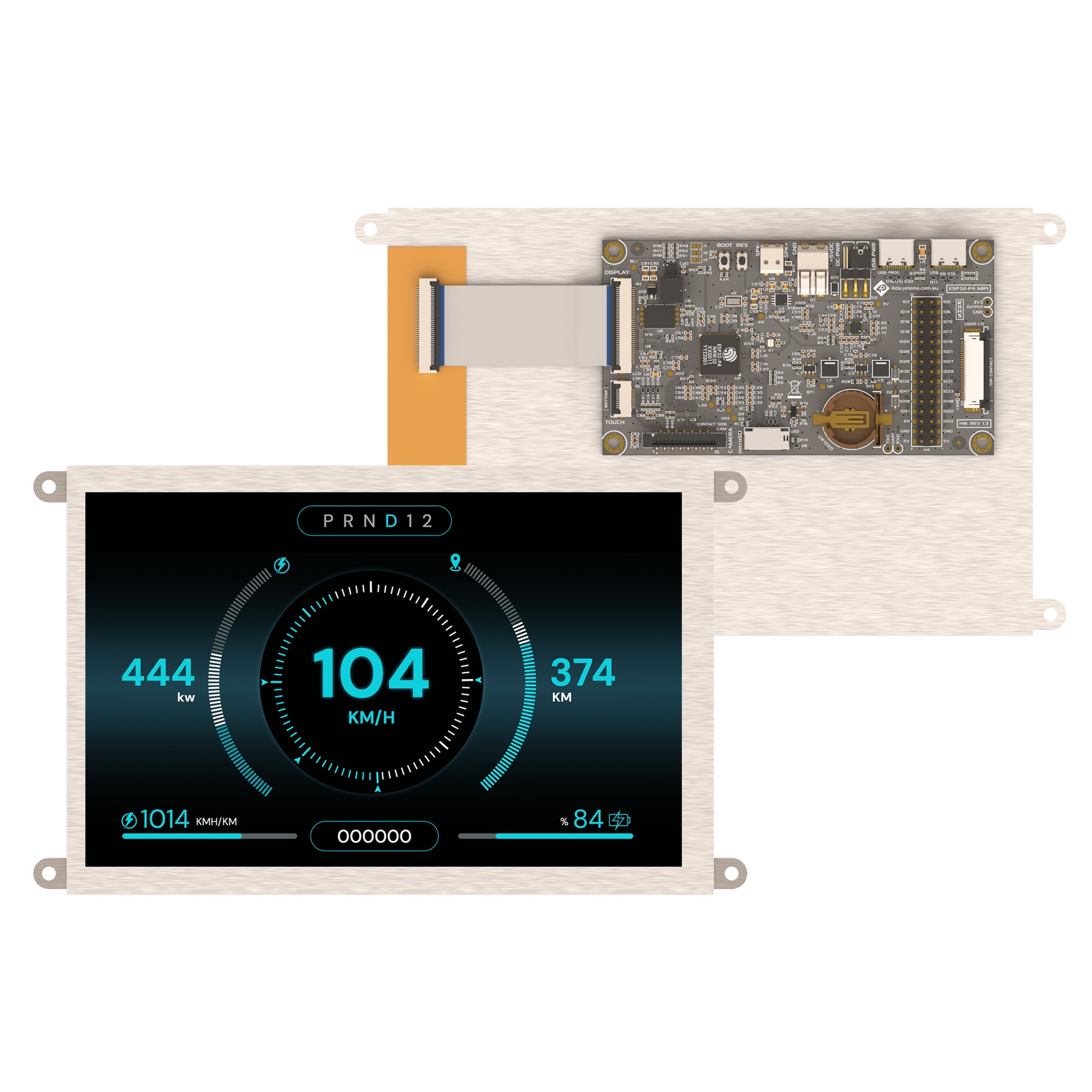 【ESP32-P4-70】7.0", 1280X800 PIXELS, SLIM INTE