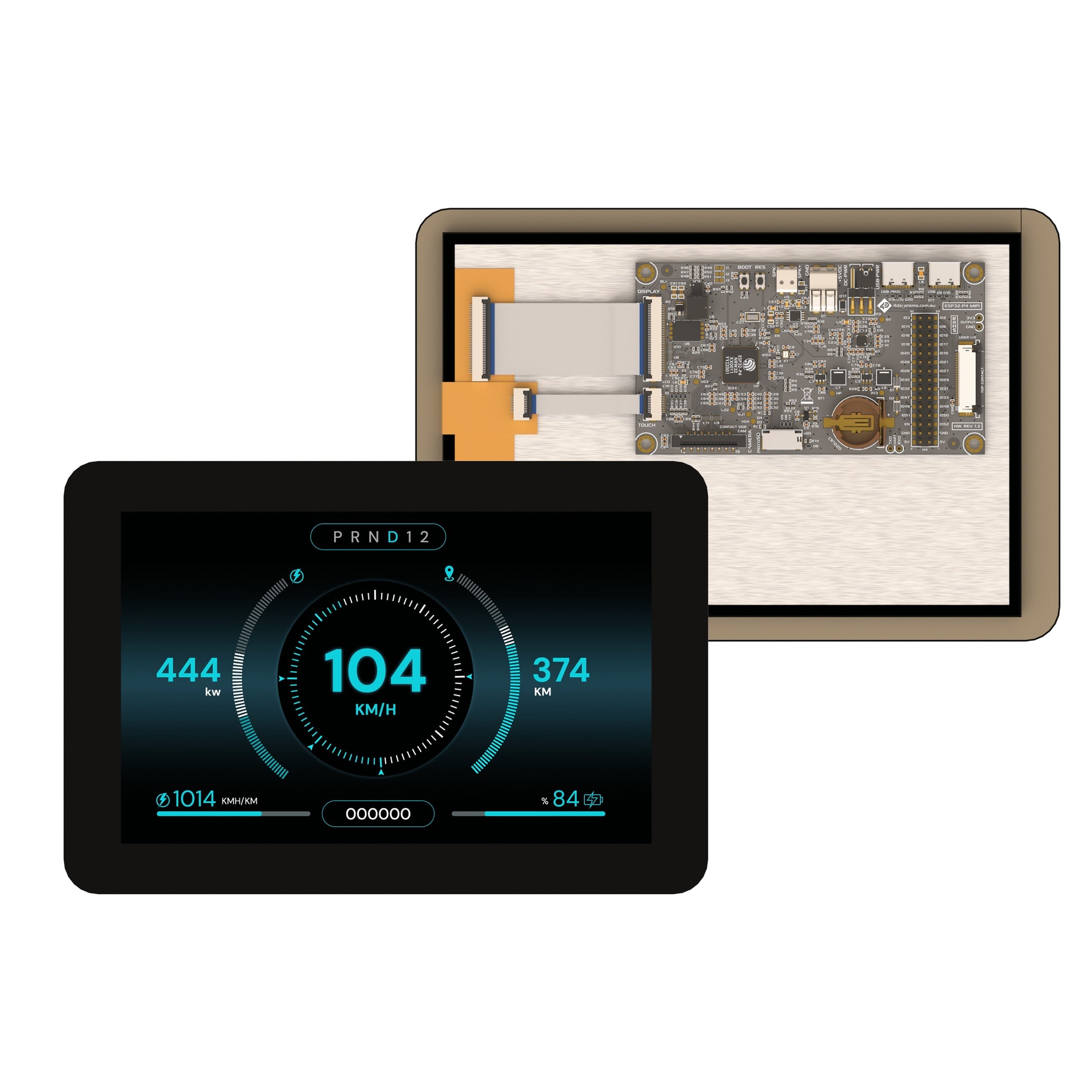 【ESP32-P4-70CT-CLB】7.0", 1280X800 PIXELS, SLIM INTE