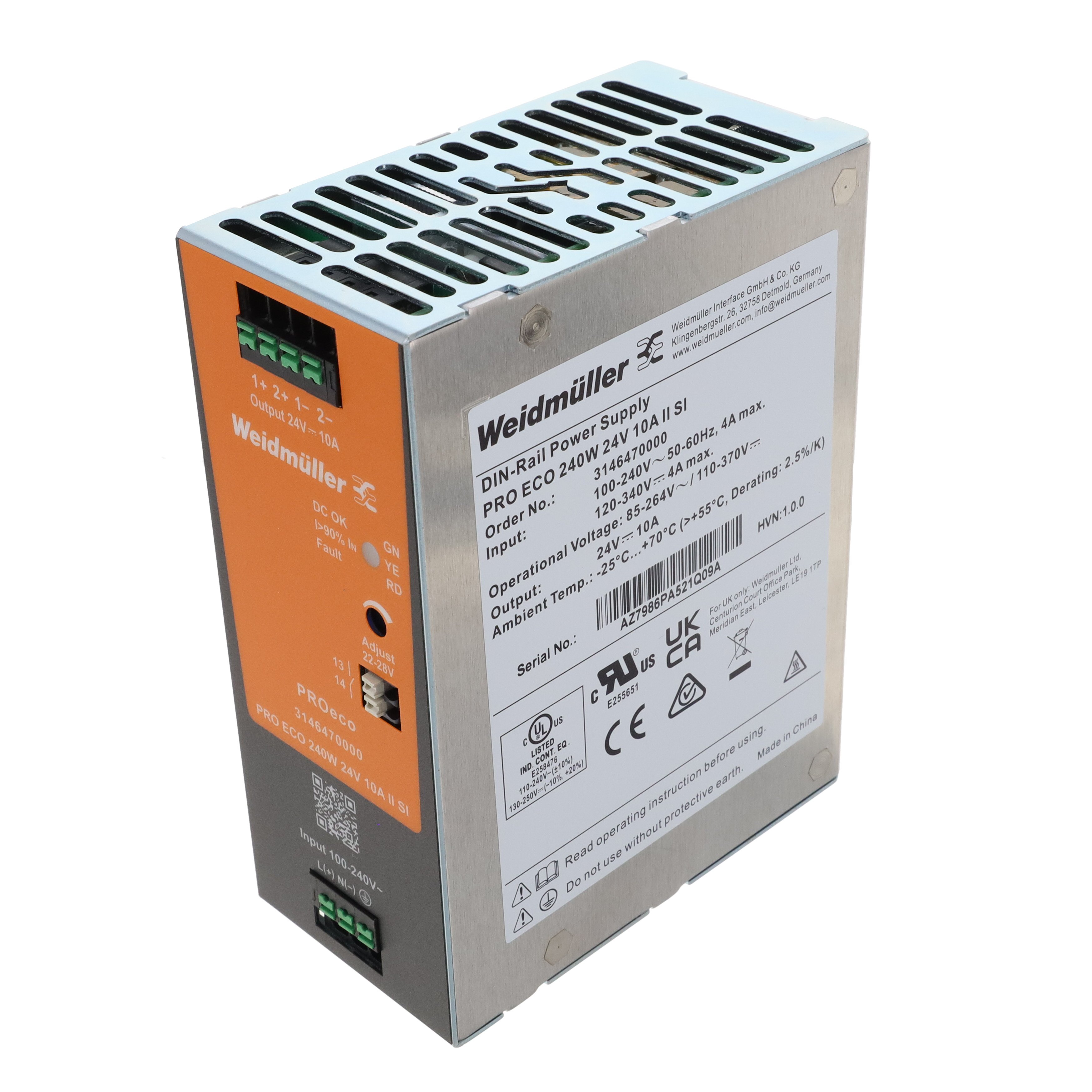 【3146470000】PROECO II 240W 24V 10A SNAP IN