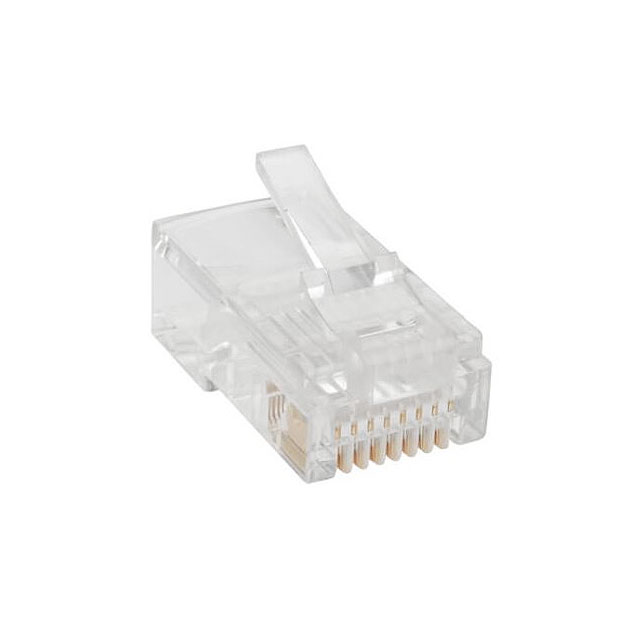 CAT5E RJ45 MOD PLUGS RND 1=100【N030-100-STR】