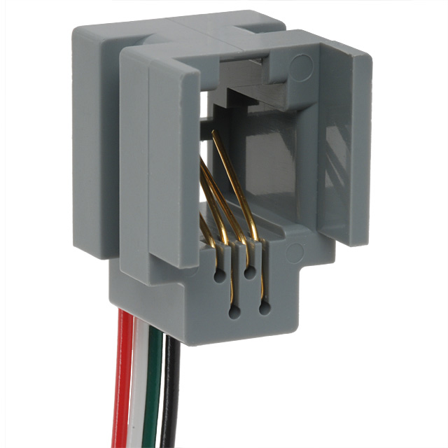 【TM1R-616M44-35S-150A】CONN MOD JACK 4P4C UNSHIELDED