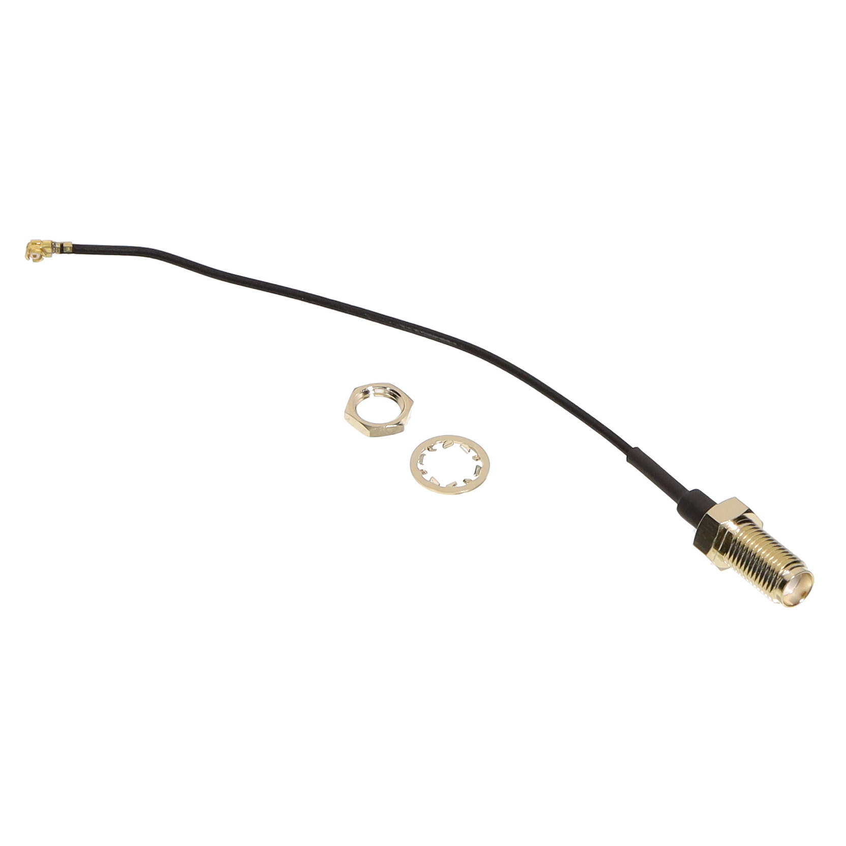 【CAB.01083】I-PEX MHFI(U.FL) TO 100MM 1.37MM[バッグ]
