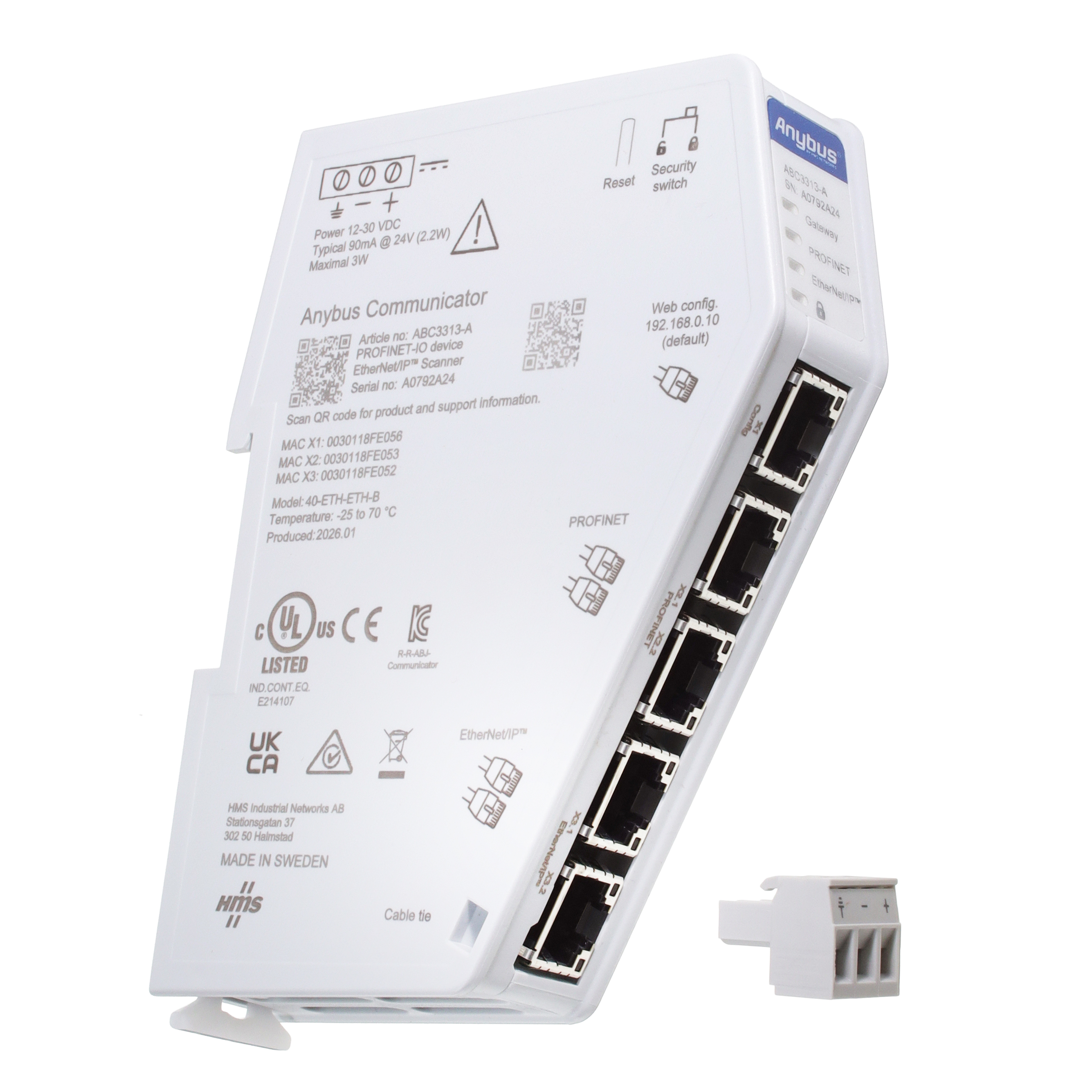 【ABC3313-A】COMMUNICATOR ETHERNET/IP SCANNER[バルク]