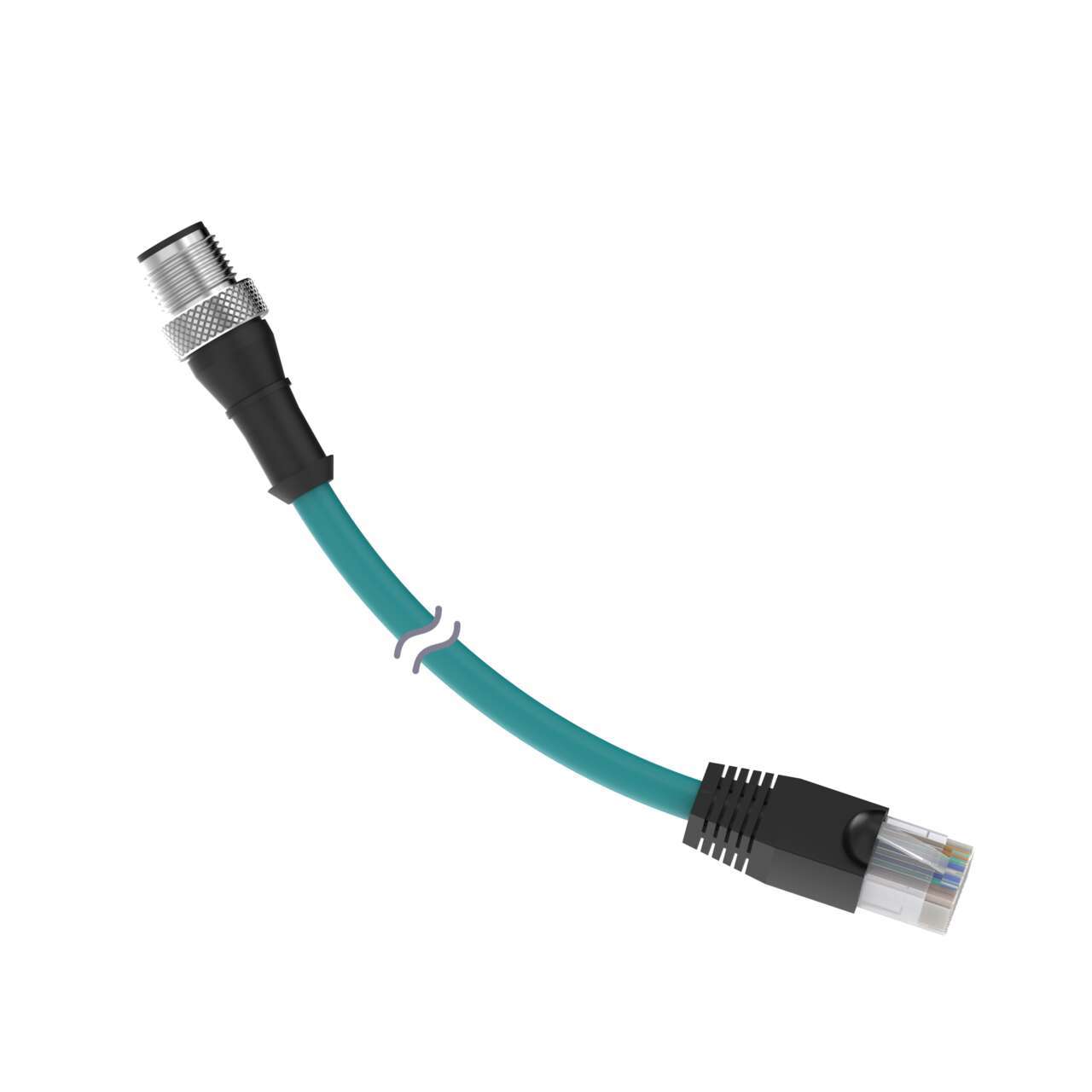 【STP-M12D-403】CORDSET: DOUBLE-ENDED M12 TO RJ4[バルク]