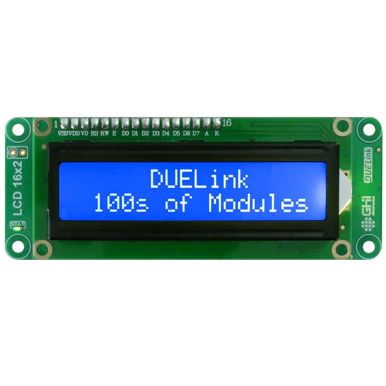 【GDL-DSLCD16X2-C-B】DUELINK LCD 16X2 (BLUE)[箱]