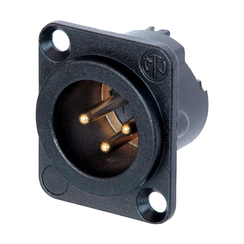 【NC3MD-LX-B】RECEPTACLE DLX SERIES 3 PIN MALE