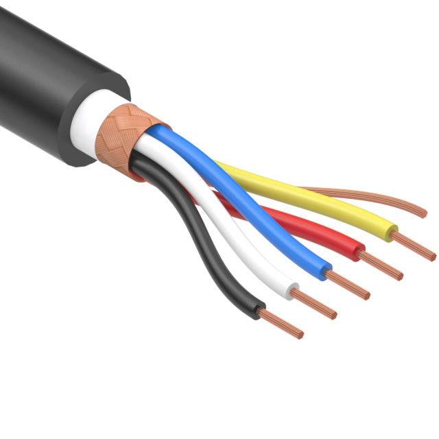 【30-00671】CABLE 5COND 28AWG BLACK SHLD