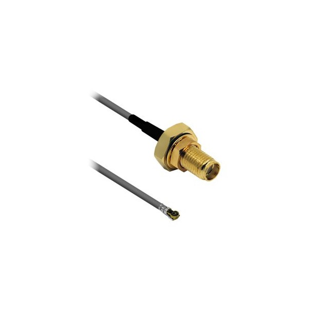 【ASMGB020YF113S11】I-PEX MHF-5 TO SMA FEMALE BULKHE