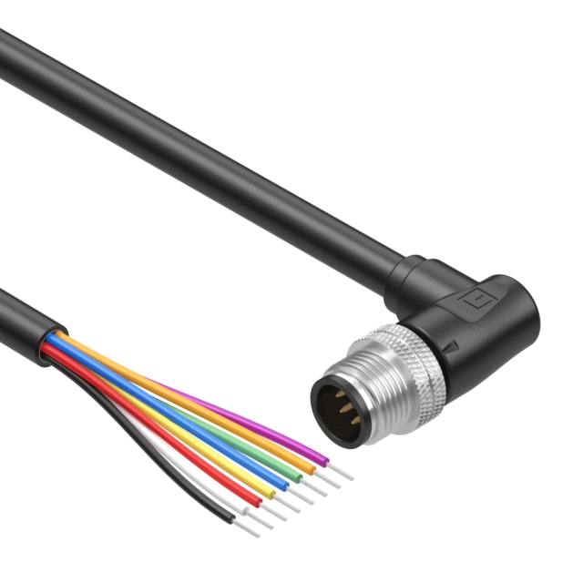【10-04695】CBL 8POS PLUG RA TO WIRE 1.64'[バルク]