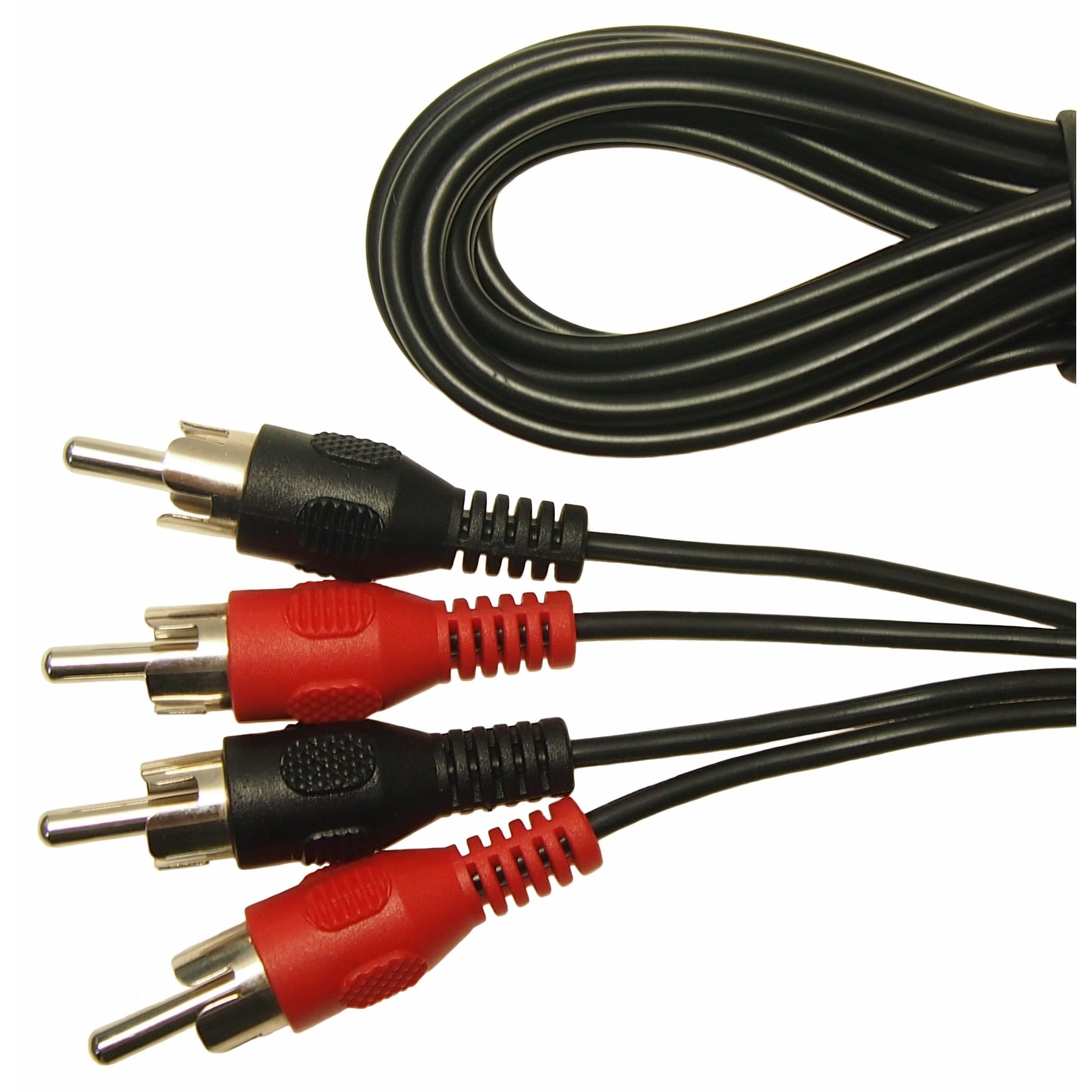 【FCR719912】RCA TO RCA RED+BLACK CABLE 2M