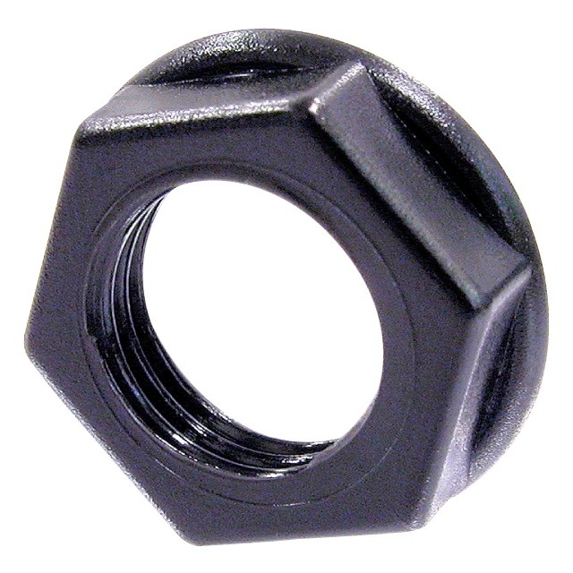 【NRJ-NUT-B】NUT FOR NRJ JACKS - PLASTIC HEXA
