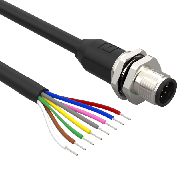 【10-06446】CIRC CBL 8POS PLUG TO WIRE 3.28'