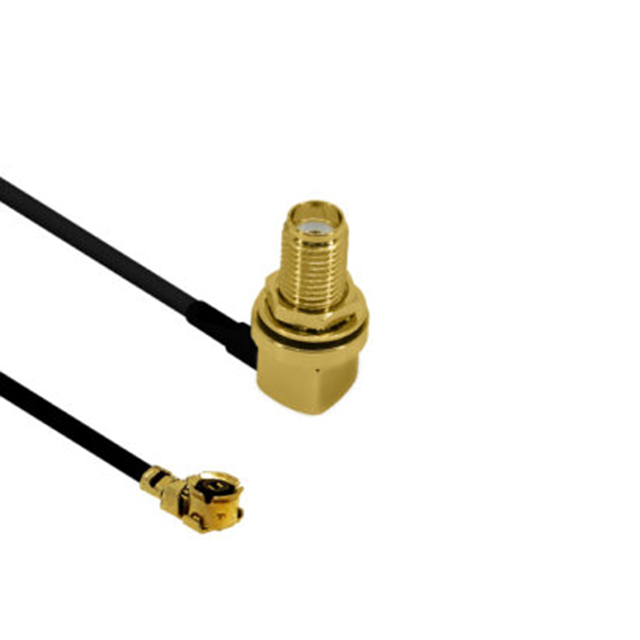 【ASMZY020YF113S11】IPEX MHF I TO RIGHT ANGLE SMA FE