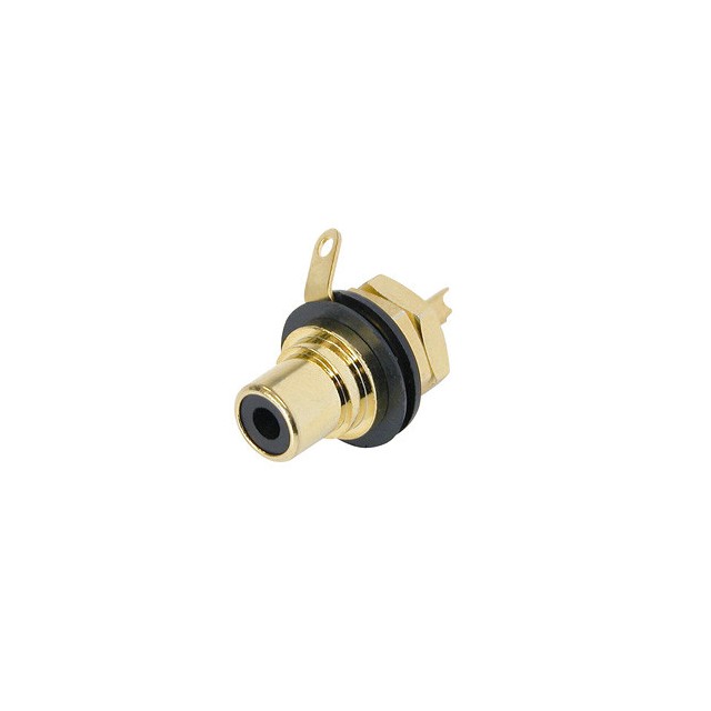 【NYS367-0】JACK RCA - PANEL - GOLD - BLACK