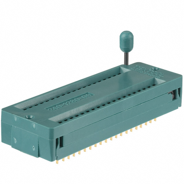 【240-1280-00-0602J】CONN IC DIP SOCKET ZIF 40POS GLD[チューブ]