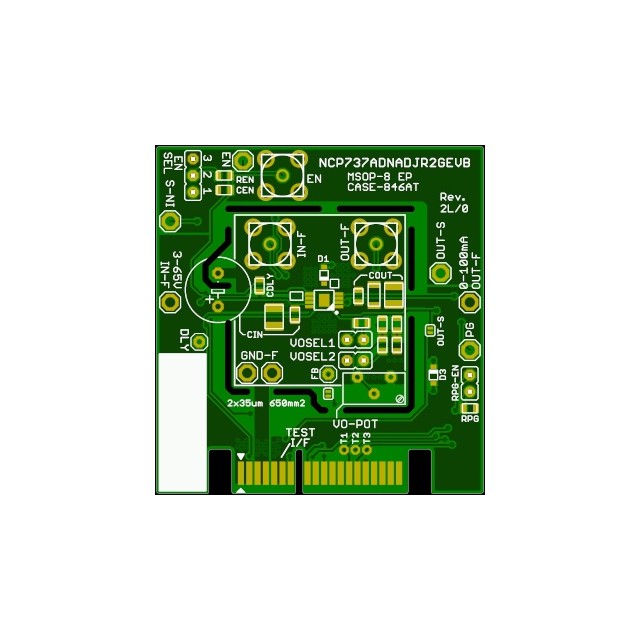 【NCP737ADNADJR2GEVB】NCP737 ADJ EVAL BOARD