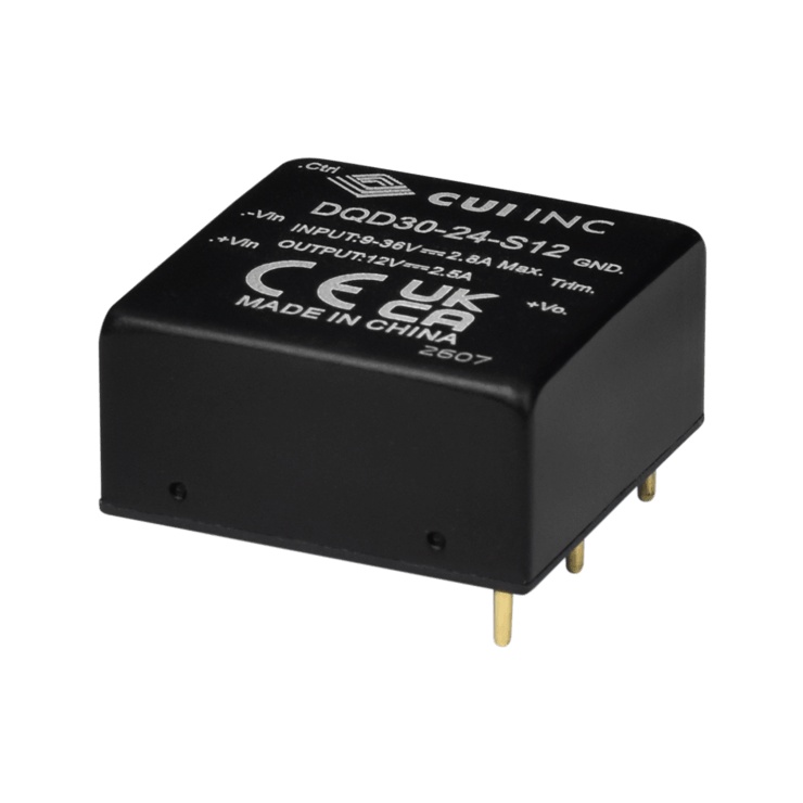 【DQD30-24-S5】DC-DC, ISOLATED, 30 W, 9~36 VDC[チューブ]