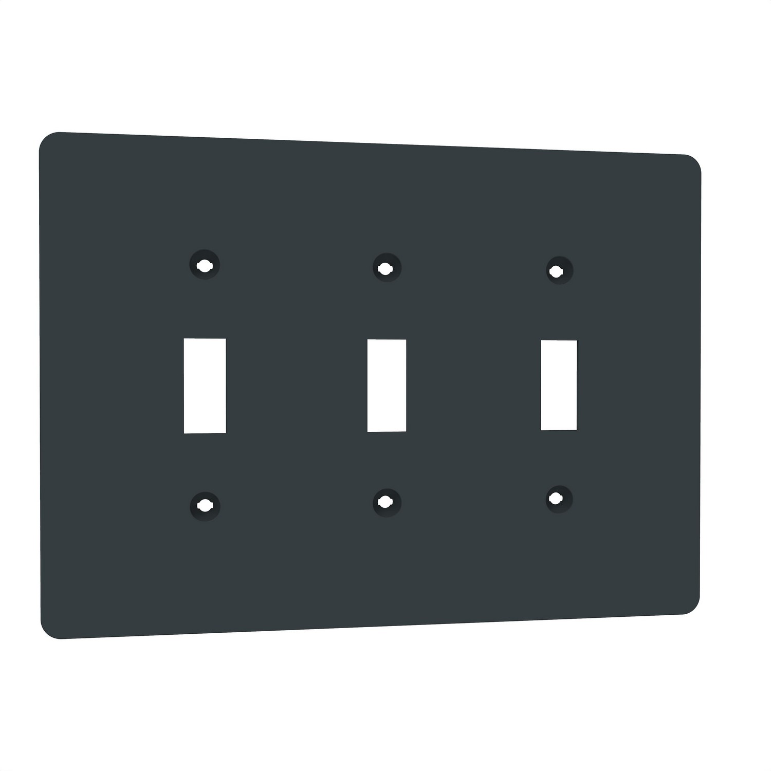 3-GANG MID+ TOGGLE SWITCH WALLPL【SQWS121003BK】