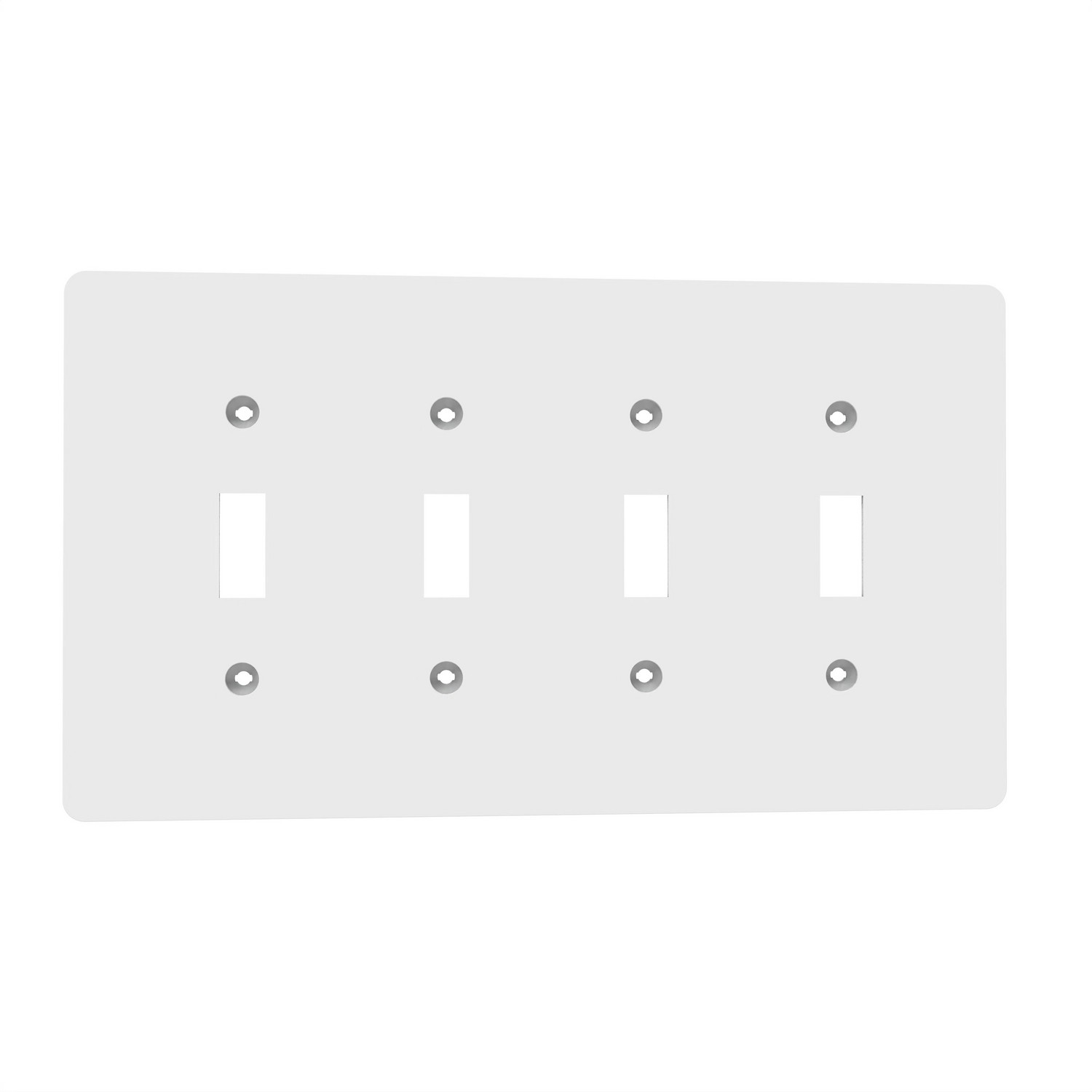 4-GANG MID+ TOGGLE SWITCH WALLPL【SQWS121004WH】
