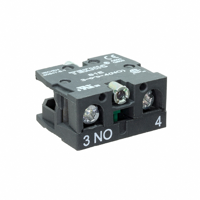 【S1E】CONTACT BLOCK SPST-NO 10A 600V