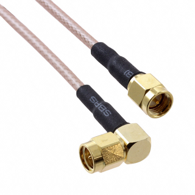 【CCSMA1-MM-RG316DS-6】COAX CABLE SMA TO SMA 6"