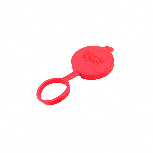 【ZA2081-R】CAP SOCKET CIGARETTE RUBBER RED