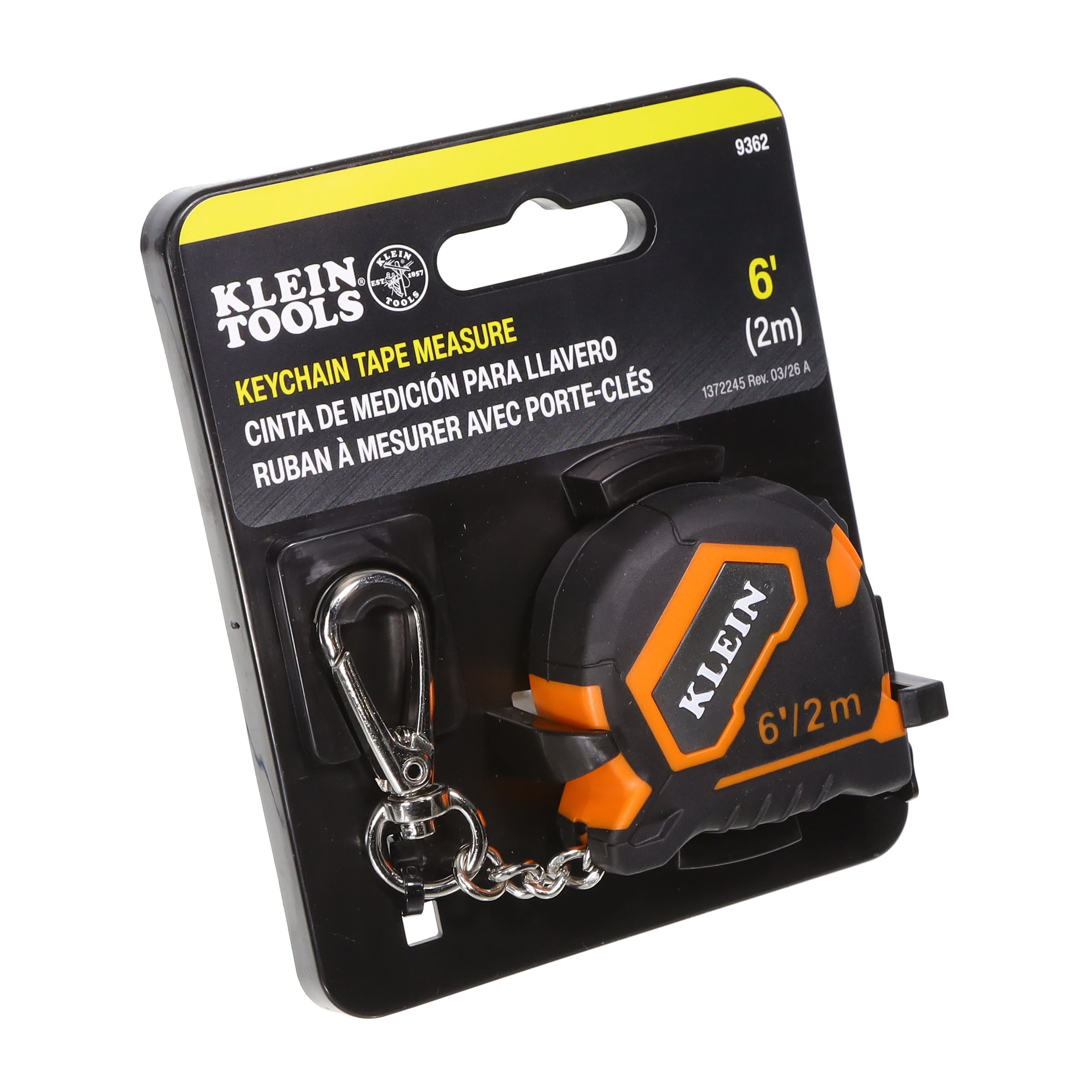 【9362】6-FOOT KEYCHAIN TAPE MEASURE