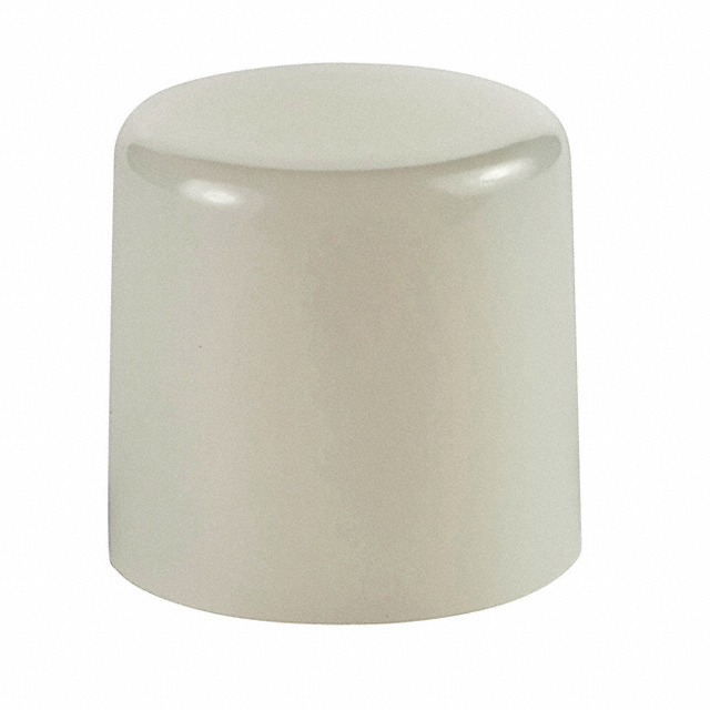【AT443B】CAP PUSHBUTTON ROUND WHITE