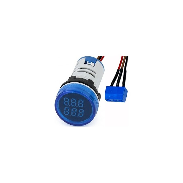 【FAD101-22CT-B】COUNTER,ROUND,BLUE,50-380 VAC,IP[バルク]