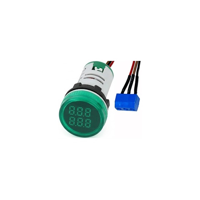 【FAD101-22CT-G】COUNTER,ROUND,GREEN,50-380 VAC,I[バルク]
