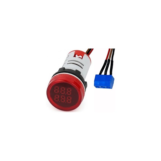 【FAD101-22CT-R】COUNTER,ROUND,RED,50-380 VAC,IP-[バルク]