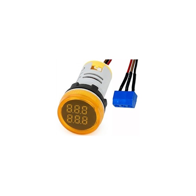 【FAD101-22CT-Y】COUNTER,ROUND,YELLOW,50-380 VAC,[バルク]