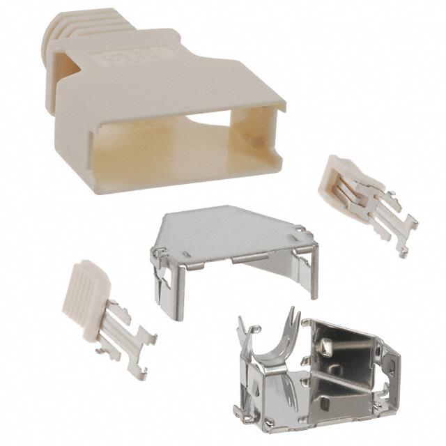 【DX30M-20-CV(10)】CONN BACKSHELL 20POS 180DEG SHLD