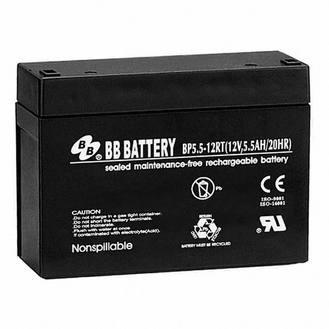 BATTERY LEAD ACID 12V 5.5AH【BP5.5-12-RT】