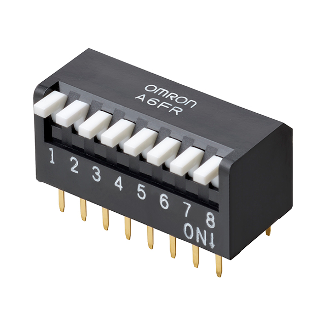 【A6FR-8104】SWITCH PIANO DIP SPST 0.025A 24V