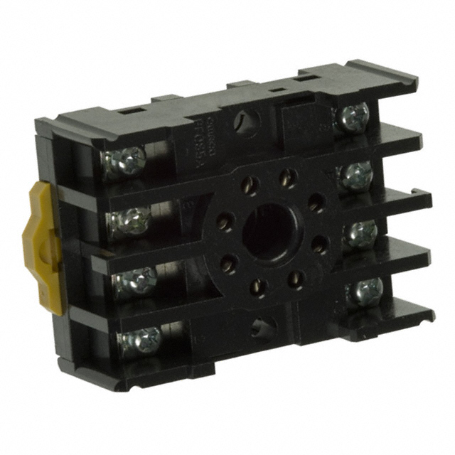 【PF085A】RELAY SOCKET 8 POSITION DIN RAIL
