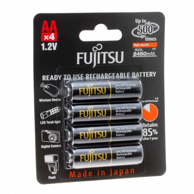 【HR-3UTHCEX(4B)】BATTERY NIMH 1.2V 2.45AH AA 4PC