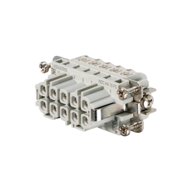 INSERT FEMALE 10POS+1GND SCREW【1650620000】