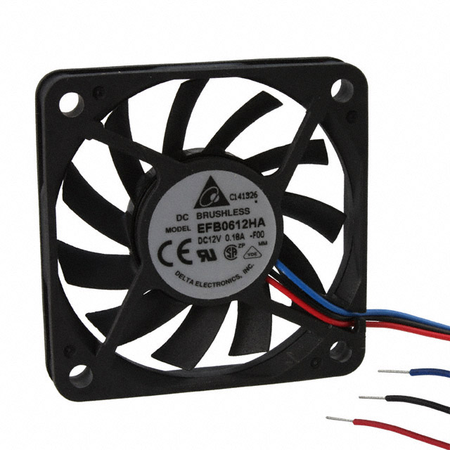 【EFB0612HA-F00】FAN AXIAL 60X10MM 12VDC WIRE