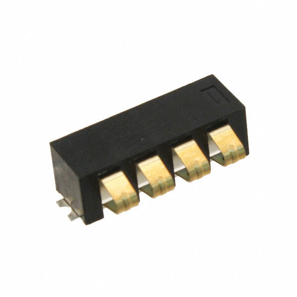 【009155004541006】CONN SPRING BATTERY 4POS R/A SMD