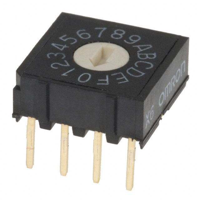 【A6R-161RF】SWITCH ROTARY DIP HEX 0.025A 24V