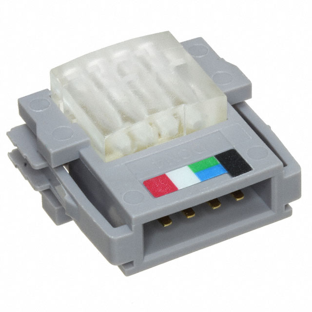 【DCN4-BR4D】CONN PLUG 4POS IDC