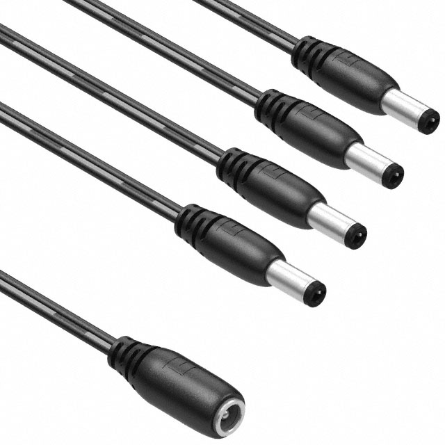 【10-02775】CBL ASSY 2.1MM JACK-PLG FLAT 3'